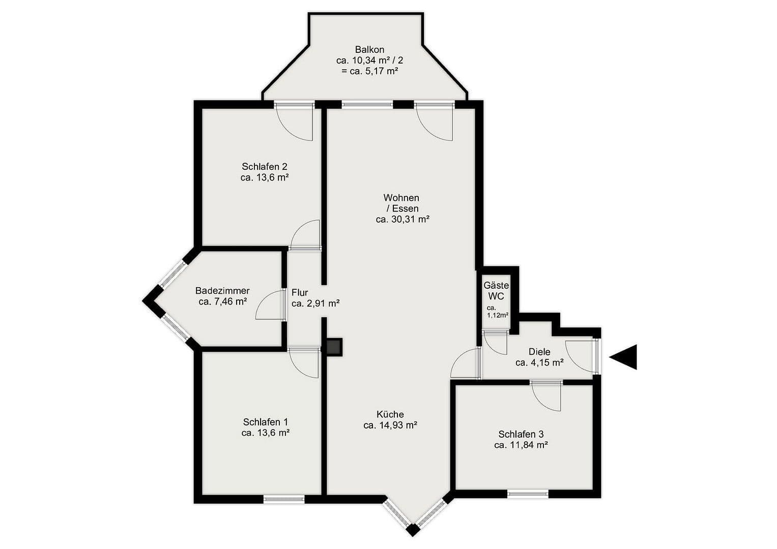 4 bedroom flat for sale, 105 m², Hauptstraße 43, Aystetten, Bavaria 4 bedroom flat for sale, 105 m², Hauptstraße 43, Aystetten, Bavaria