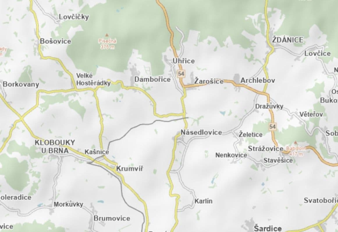 plot for sale, 1,186 m², Dambořice, Jihomoravský Region plot for sale, 1,186 m², Dambořice, Jihomoravský Region