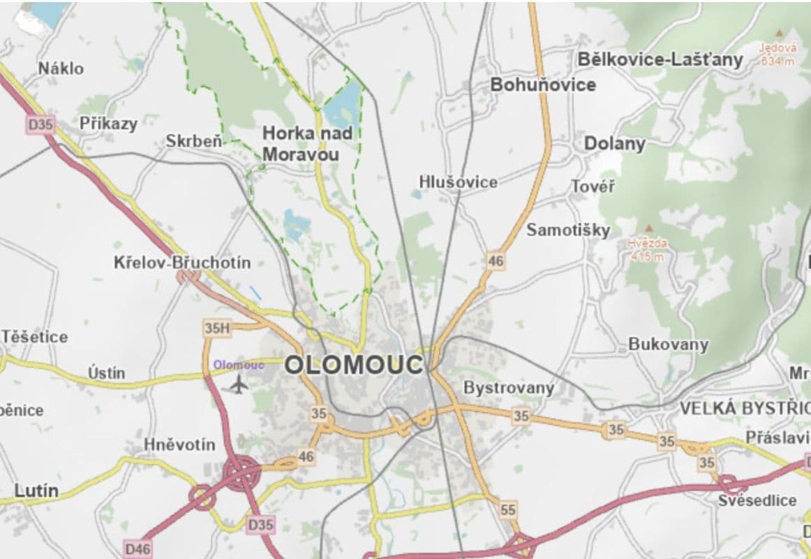 plot for sale, 1,273 m², Křelov-Břuchotín, Olomoucký Region plot for sale, 1,273 m², Křelov-Břuchotín, Olomoucký Region