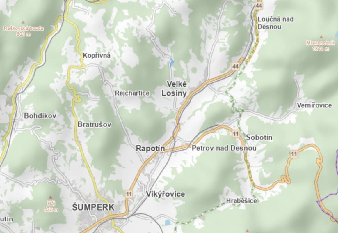 plot for sale, 11,700 m², Velké Losiny, Olomoucký Region plot for sale, 11,700 m², Velké Losiny, Olomoucký Region