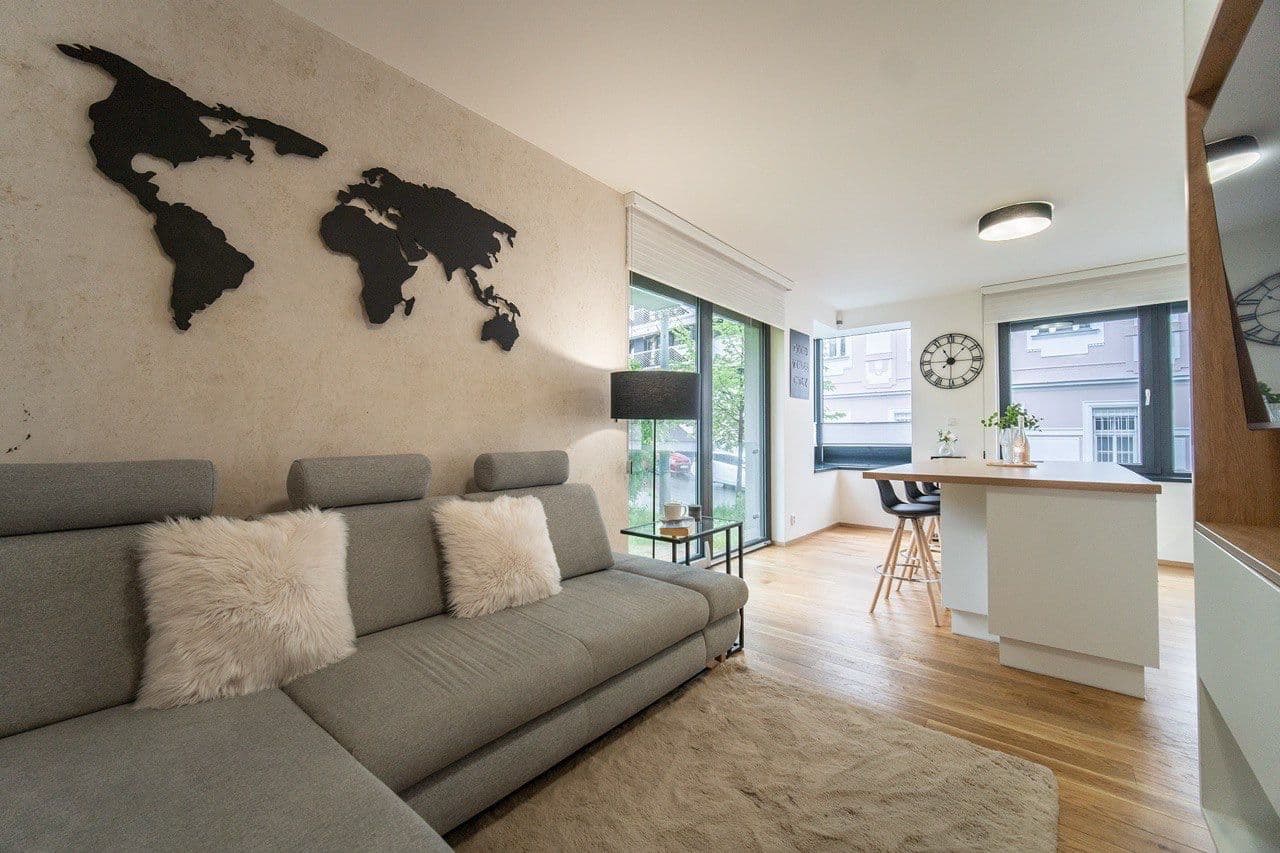 2 bedroom with open-plan kitchen flat to rent, 70 m², Primátorská, Prague, Prague 2 bedroom with open-plan kitchen flat to rent, 70 m², Primátorská, Prague, Prague