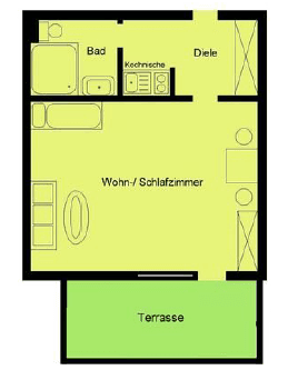 1 bedroom flat to rent, 26 m², Greven, North Rhine-Westphalia 1 bedroom flat to rent, 26 m², Greven, North Rhine-Westphalia