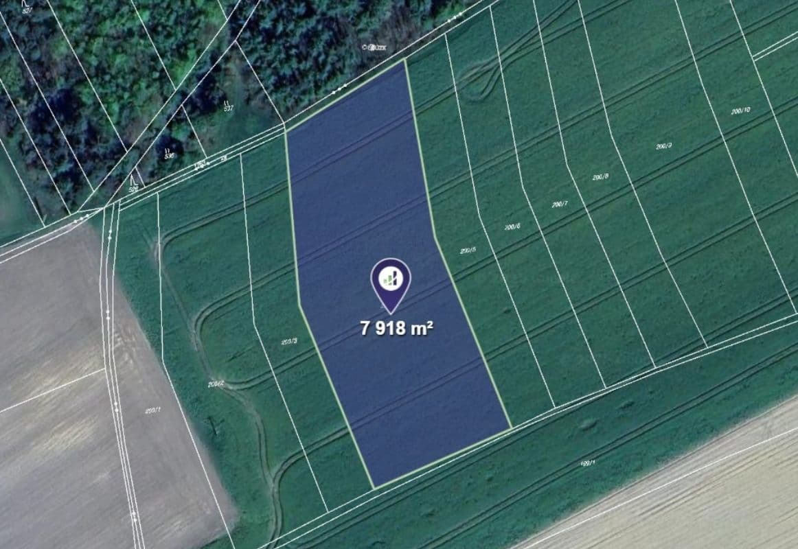 plot for sale, 7,918 m², Hřebečníky, Středočeský Region plot for sale, 7,918 m², Hřebečníky, Středočeský Region