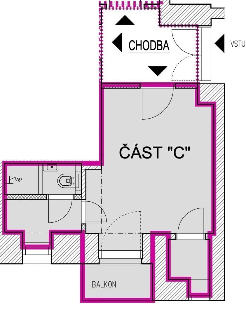 1 bedroom flat to rent, 17 m², Jakubské náměstí, Brno, Jihomoravský Region 1 bedroom flat to rent, 17 m², Jakubské náměstí, Brno, Jihomoravský Region
