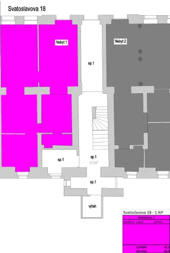 non-residential property to rent, 66 m², Svatoslavova, Prague, Prague non-residential property to rent, 66 m², Svatoslavova, Prague, Prague