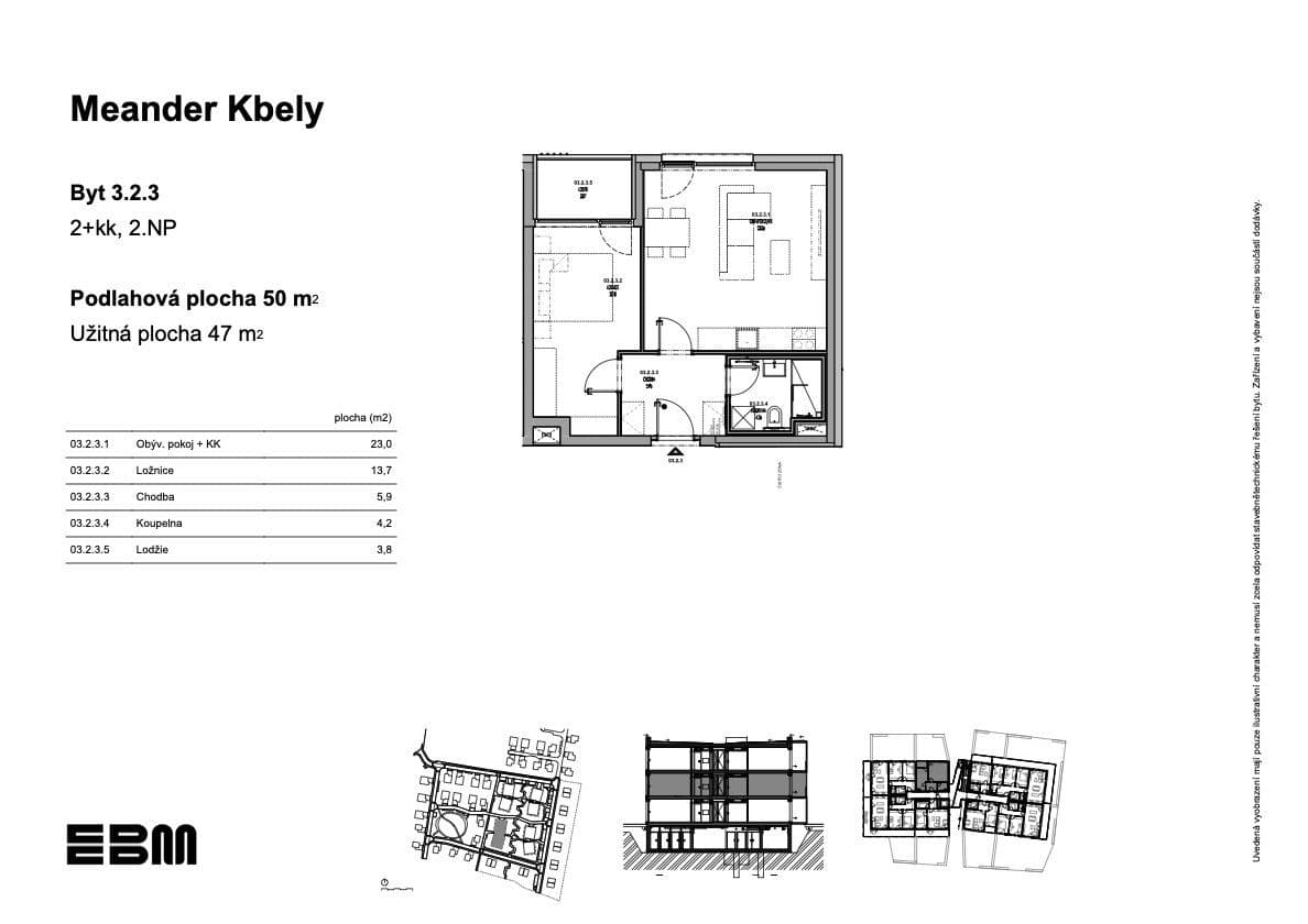 1 bedroom with open-plan kitchen flat for sale, 47 m², K Vinoři, Prague, Prague 1 bedroom with open-plan kitchen flat for sale, 47 m², K Vinoři, Prague, Prague