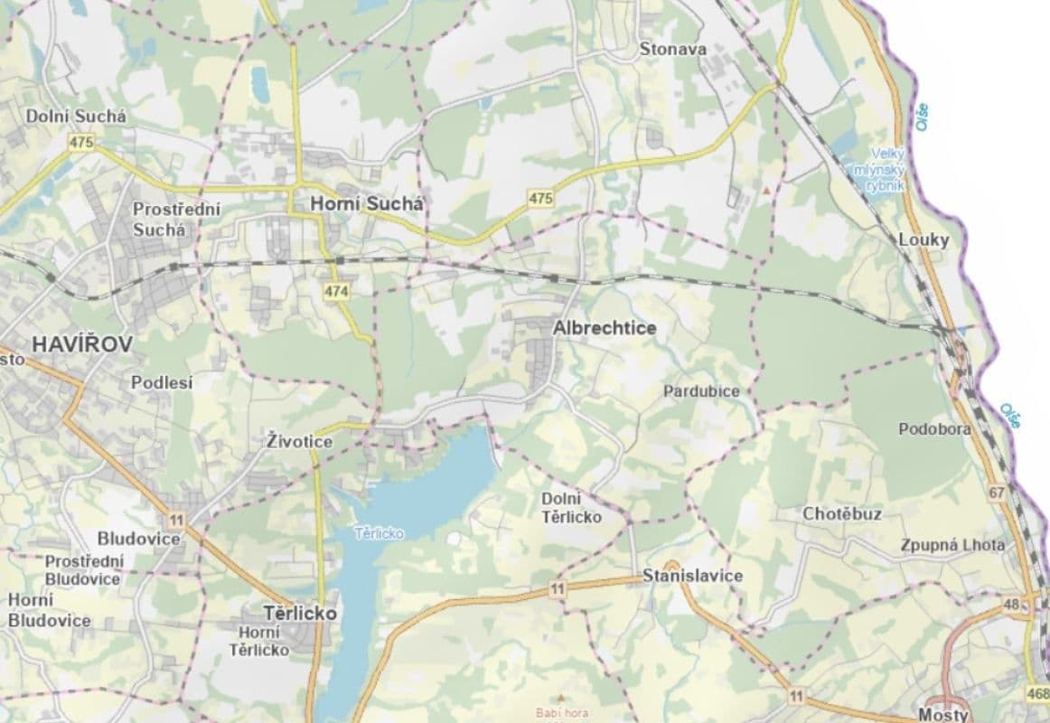 plot for sale, 575 m², Chotěbuz, Moravskoslezský Region plot for sale, 575 m², Chotěbuz, Moravskoslezský Region