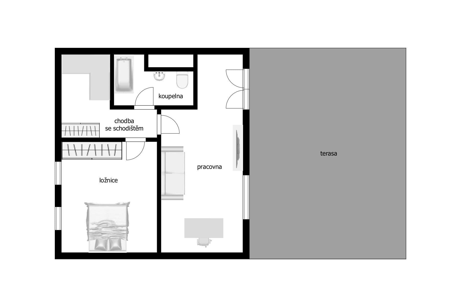 4 bedroom with open-plan kitchen flat for sale, 201 m², Šlikova, Prague, Prague 4 bedroom with open-plan kitchen flat for sale, 201 m², Šlikova, Prague, Prague