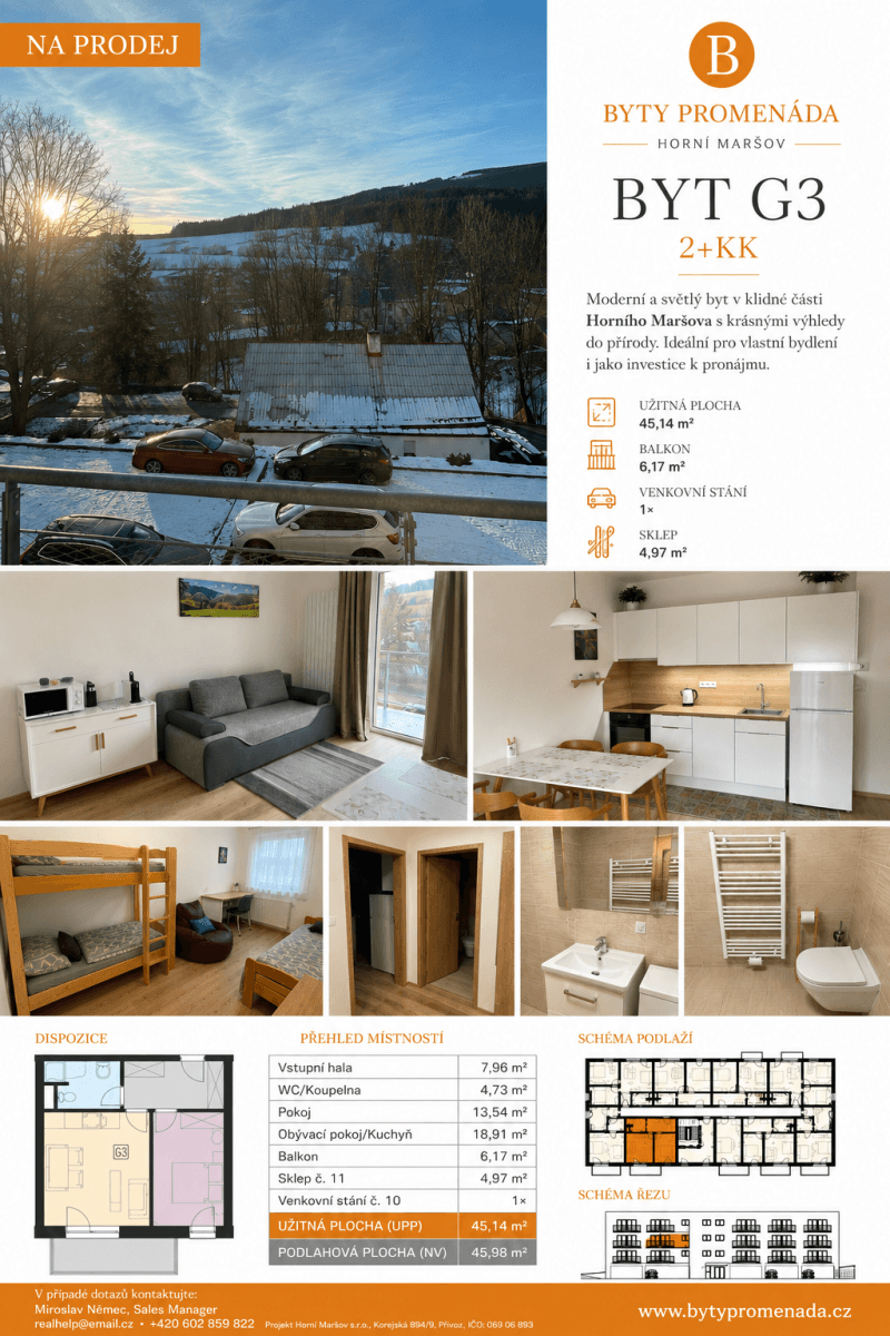 1 bedroom with open-plan kitchen flat for sale, 46 m², Promenáda, Horní Maršov, Královéhradecký Region 1 bedroom with open-plan kitchen flat for sale, 46 m², Promenáda, Horní Maršov, Královéhradecký Region