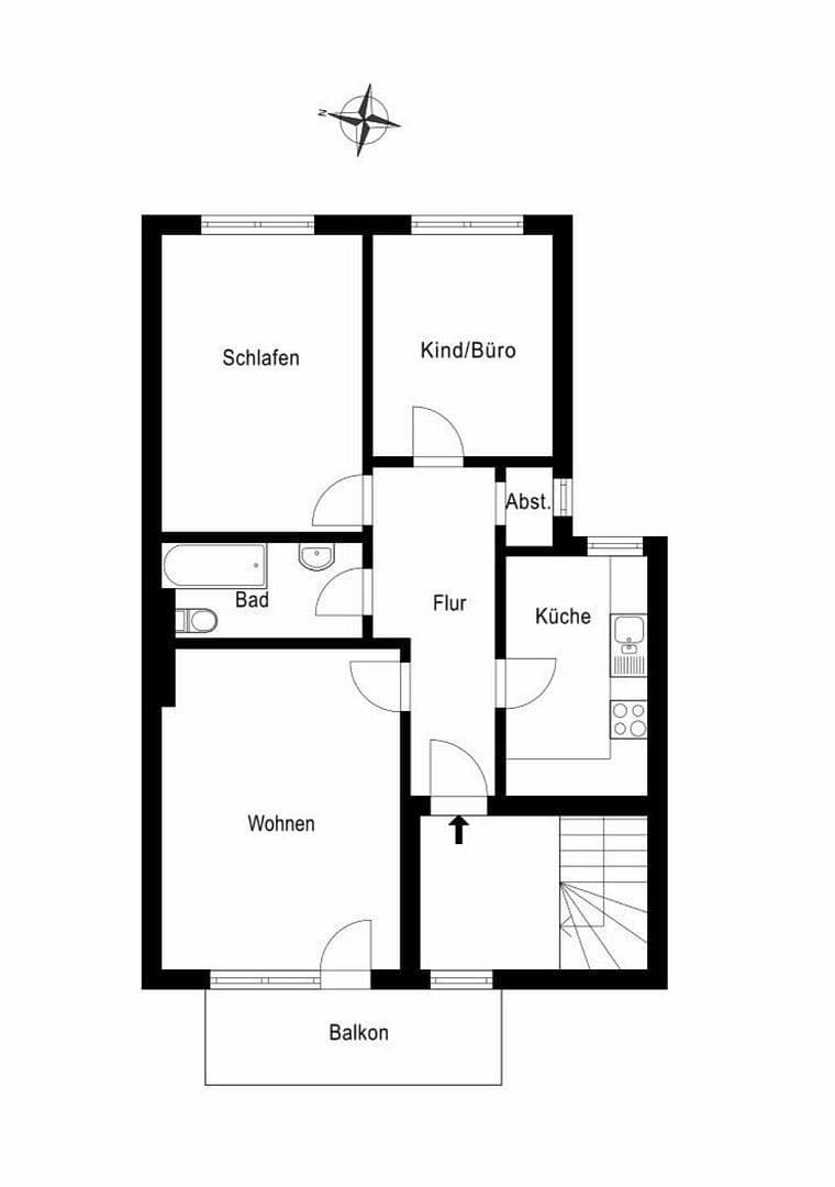 3 bedroom flat for sale, 72 m², Hamburg, Hamburg 3 bedroom flat for sale, 72 m², Hamburg, Hamburg