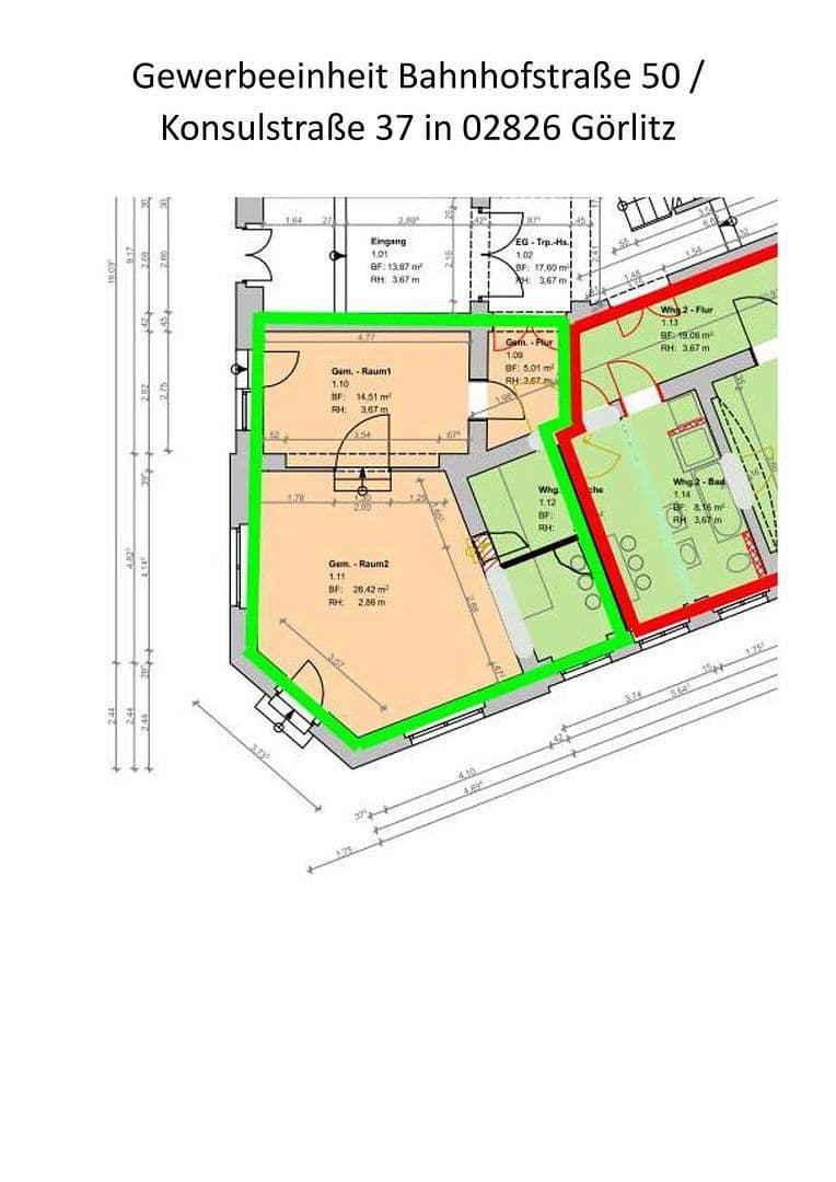 office to rent, 60 m², Bahnhofstraße 50 / Konsulstraße 37, Görlitz, Saxony office to rent, 60 m², Bahnhofstraße 50 / Konsulstraße 37, Görlitz, Saxony