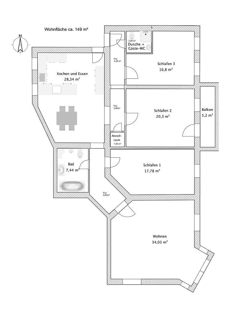 4 bedroom flat for sale, 146 m², Prinzregentenstr., Berlin, Berlin 4 bedroom flat for sale, 146 m², Prinzregentenstr., Berlin, Berlin