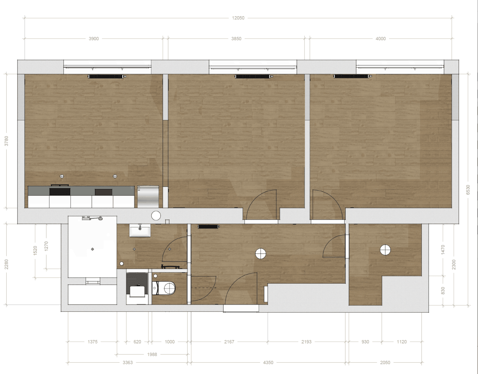 2 bedroom flat to rent, 63 m², Jugoslávských partyzánů, Prague, Prague 2 bedroom flat to rent, 63 m², Jugoslávských partyzánů, Prague, Prague