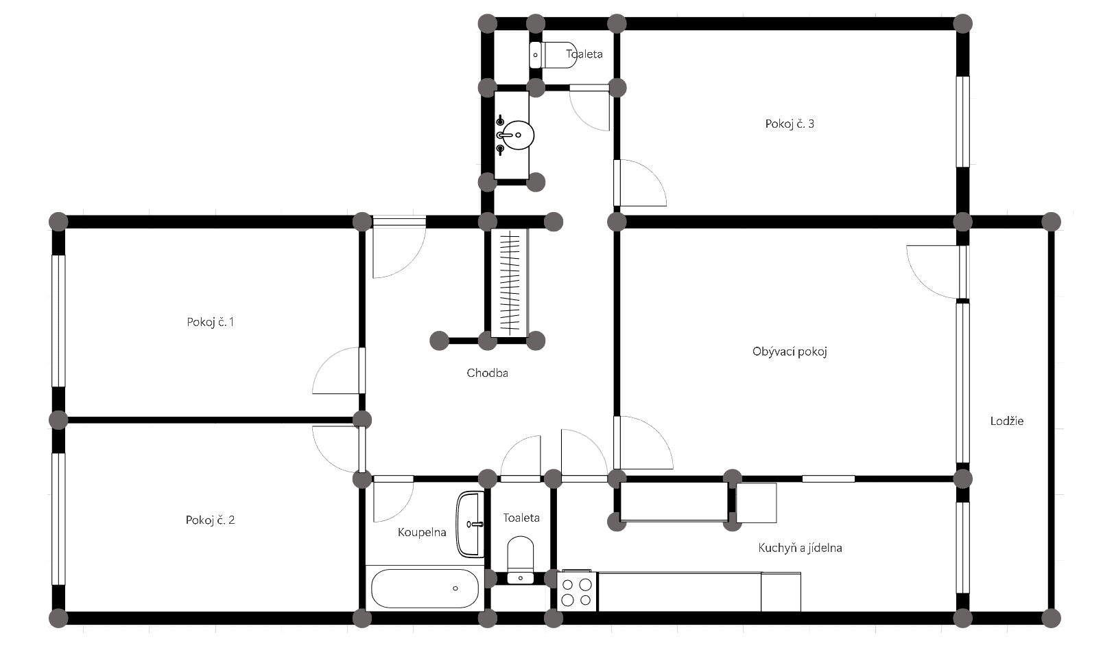 4 bedroom flat to rent, 107 m², Chalabalova, Prague, Prague 4 bedroom flat to rent, 107 m², Chalabalova, Prague, Prague