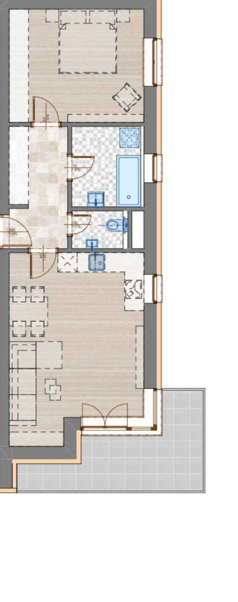 1 bedroom with open-plan kitchen flat to rent, 63 m², Jabloňová, Uherské Hradiště, Zlínský Region 1 bedroom with open-plan kitchen flat to rent, 63 m², Jabloňová, Uherské Hradiště, Zlínský Region