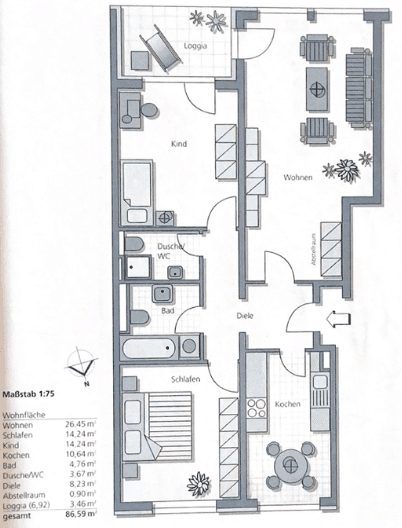3 bedroom flat for sale, 87 m², Frankfurt am Main, Hesse 3 bedroom flat for sale, 87 m², Frankfurt am Main, Hesse