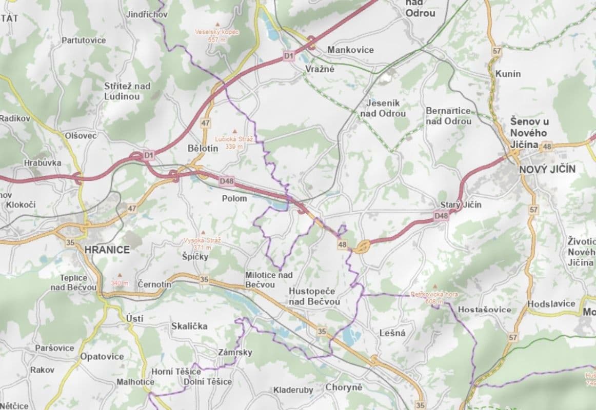 plot for sale, 2,816 m², Polom, Olomoucký Region plot for sale, 2,816 m², Polom, Olomoucký Region