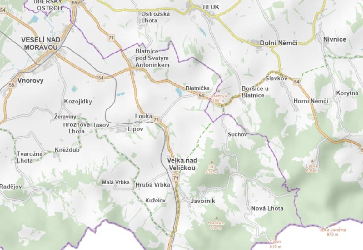 plot for sale, 803 m², Javorník, Jihomoravský Region plot for sale, 803 m², Javorník, Jihomoravský Region