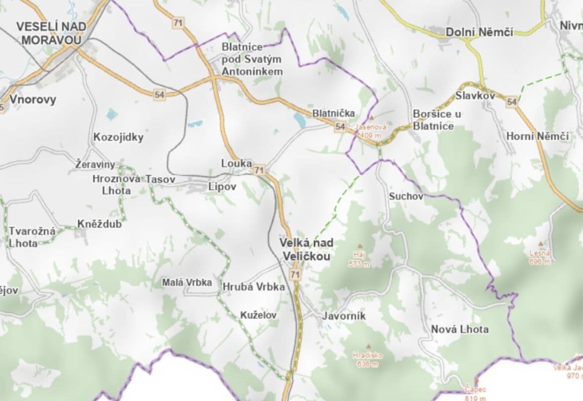 plot for sale, 1,049 m², Javorník, Jihomoravský Region plot for sale, 1,049 m², Javorník, Jihomoravský Region