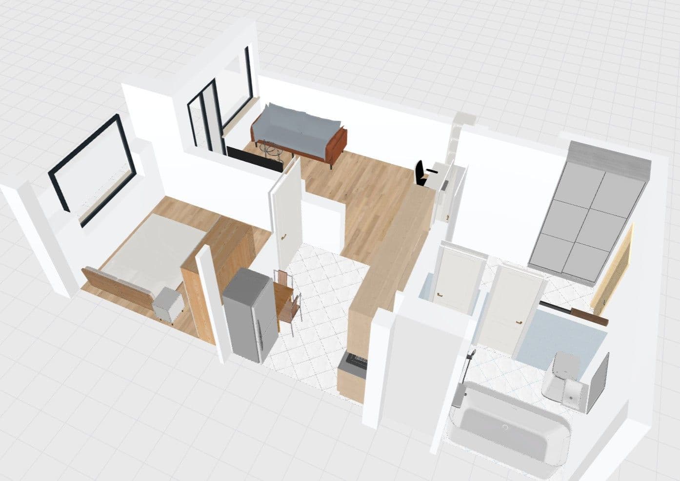 1 bedroom with open-plan kitchen flat to rent, 40 m², Veverkova, Přelouč, Pardubický Region 1 bedroom with open-plan kitchen flat to rent, 40 m², Veverkova, Přelouč, Pardubický Region