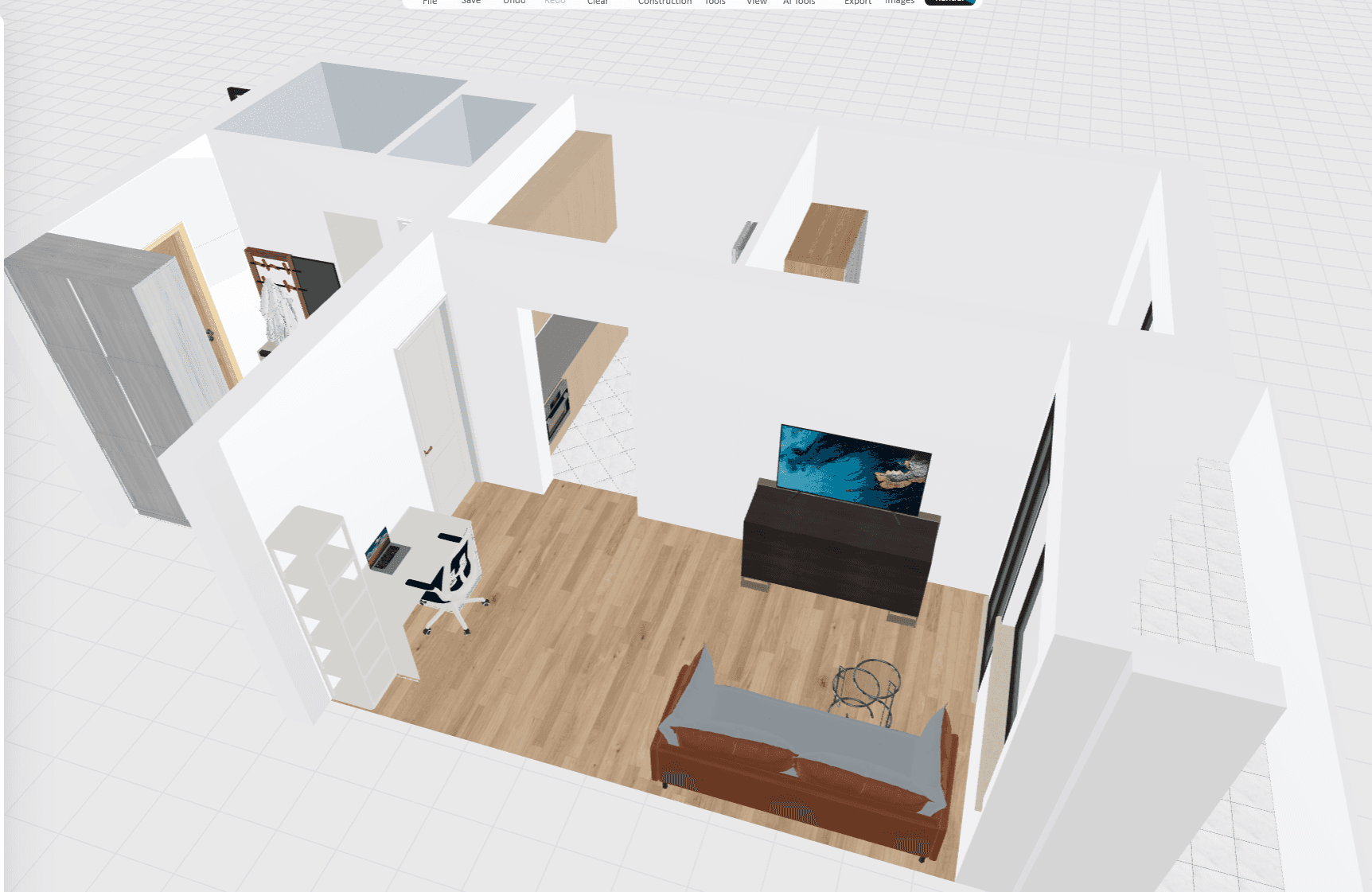 1 bedroom with open-plan kitchen flat to rent, 40 m², Veverkova, Přelouč, Pardubický Region 1 bedroom with open-plan kitchen flat to rent, 40 m², Veverkova, Přelouč, Pardubický Region