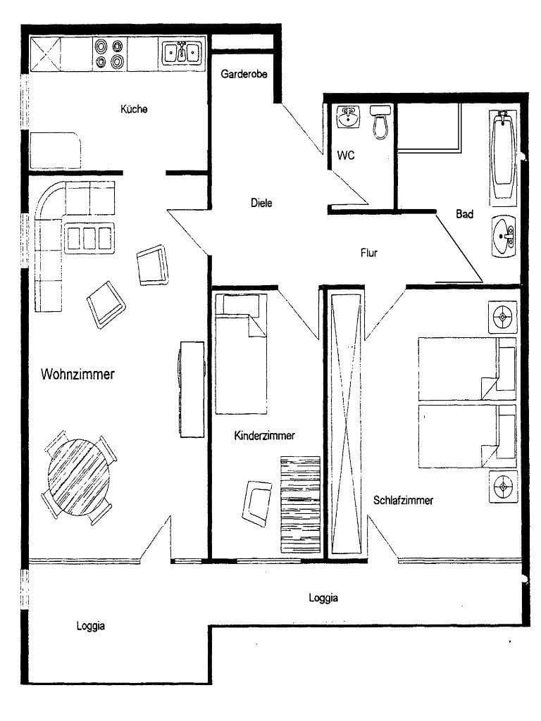 3 bedroom flat to rent, 74 m², Unterhaching, Bavaria 3 bedroom flat to rent, 74 m², Unterhaching, Bavaria