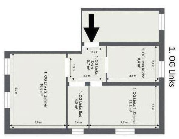 2 bedroom flat to rent, 50 m², Berliner Str. 11, Groß Köris, Brandenburg 2 bedroom flat to rent, 50 m², Berliner Str. 11, Groß Köris, Brandenburg