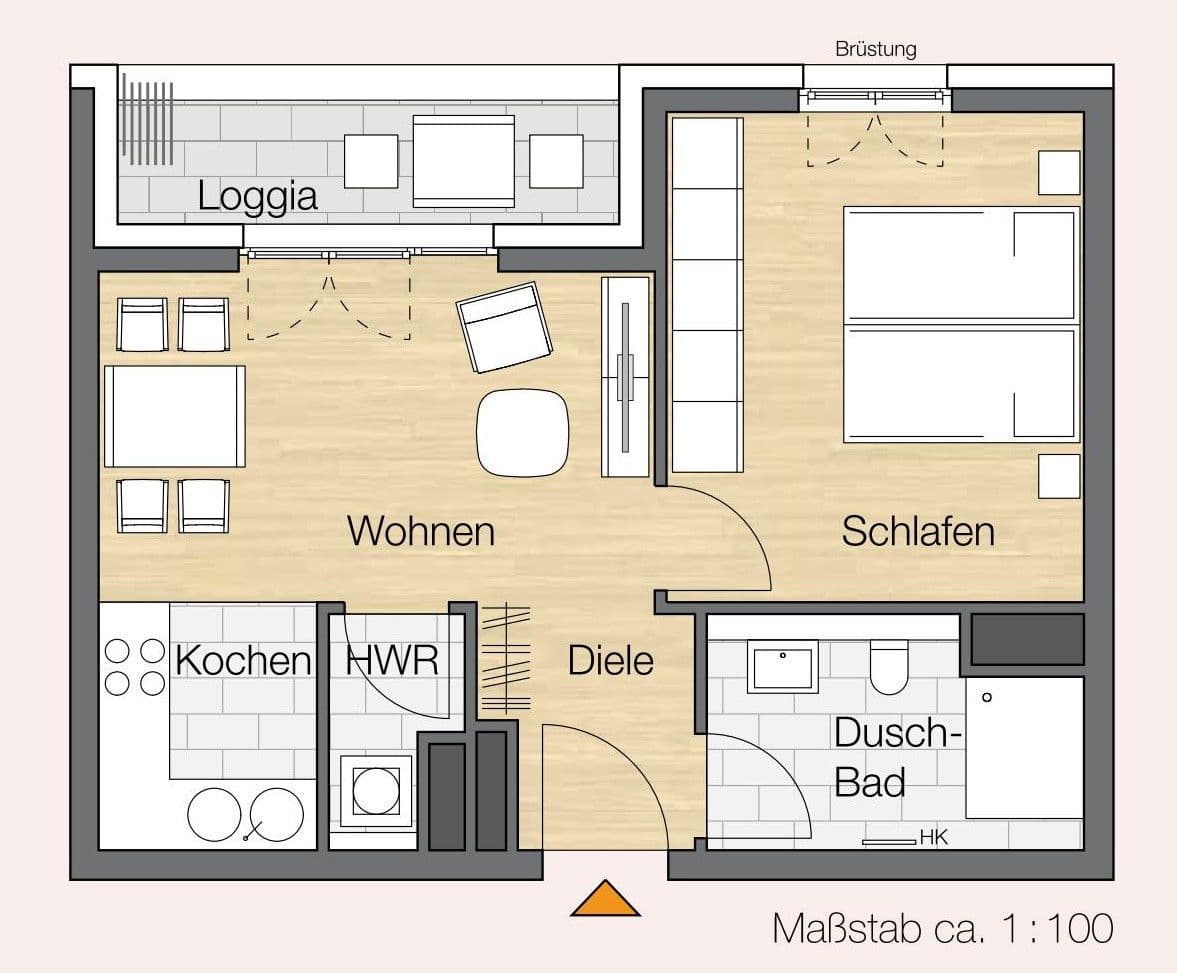2 bedroom flat to rent, 50 m², Frankfurt, Hesse 2 bedroom flat to rent, 50 m², Frankfurt, Hesse