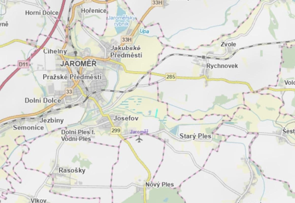 plot for sale, 2,223 m², Jaroměř, Královéhradecký Region plot for sale, 2,223 m², Jaroměř, Královéhradecký Region