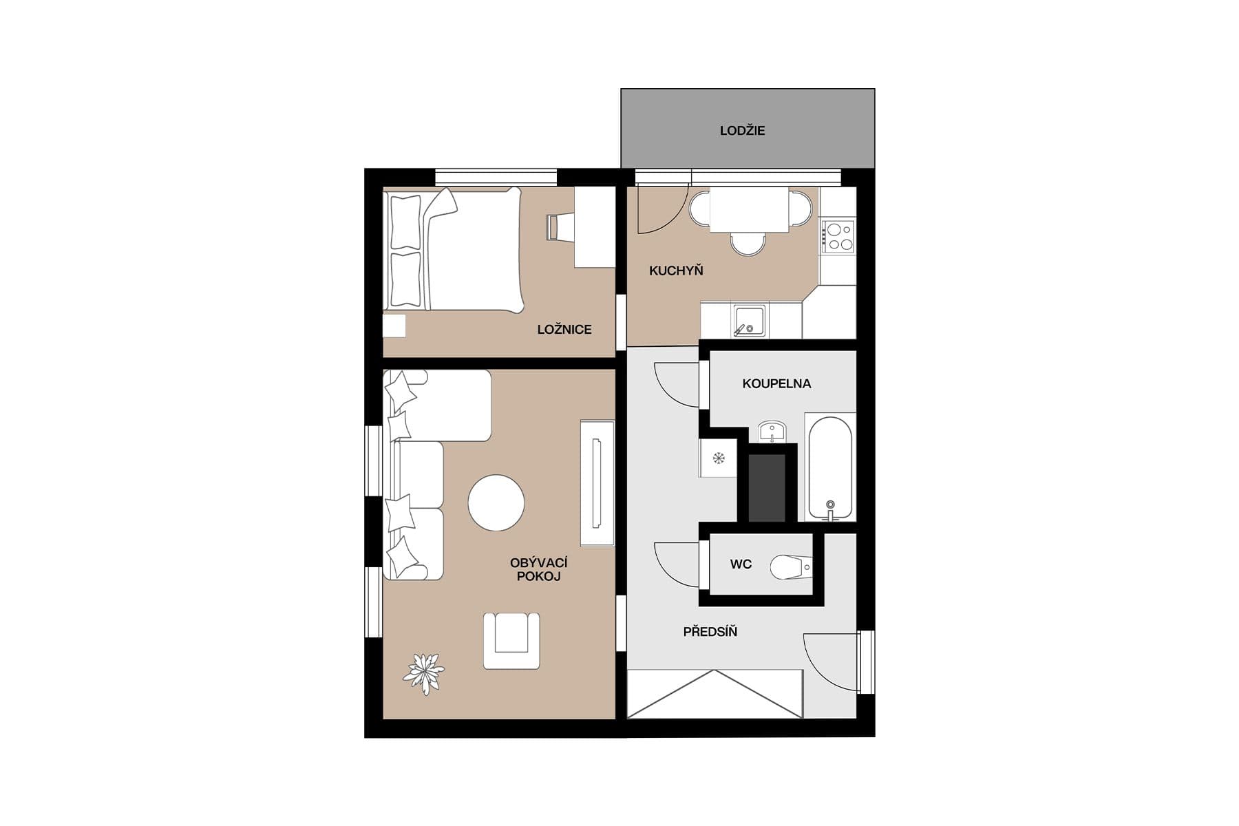 2 bedroom flat for sale, 49 m², Sídliště, Hejnice, Liberecký Region 2 bedroom flat for sale, 49 m², Sídliště, Hejnice, Liberecký Region