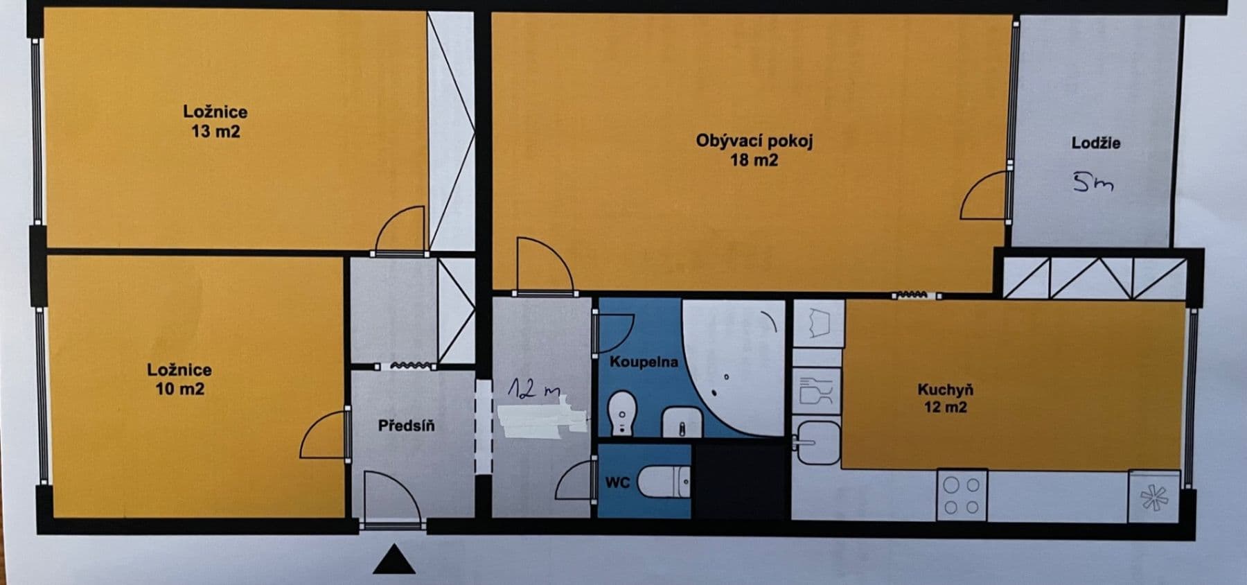 3 bedroom flat for sale, 70 m², Kurkova, Prague, Prague 3 bedroom flat for sale, 70 m², Kurkova, Prague, Prague