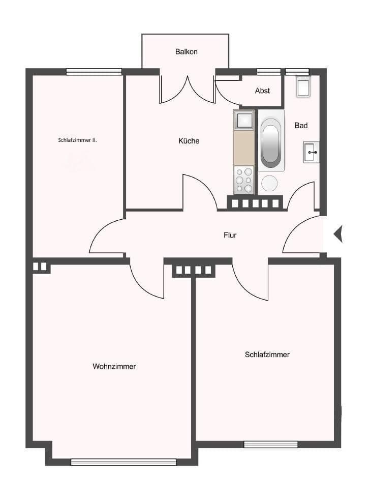 3 bedroom flat for sale, 69 m², Hamburg, Hamburg 3 bedroom flat for sale, 69 m², Hamburg, Hamburg