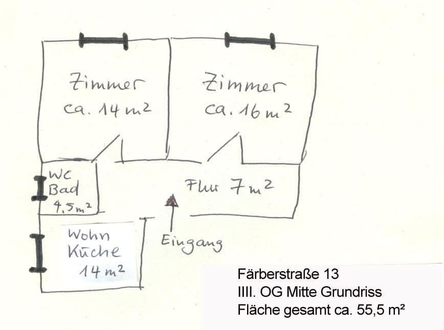 1 bedroom with open-plan kitchen flat to rent, 56 m², Färberstraße 13, Augsburg, Bavaria 1 bedroom with open-plan kitchen flat to rent, 56 m², Färberstraße 13, Augsburg, Bavaria
