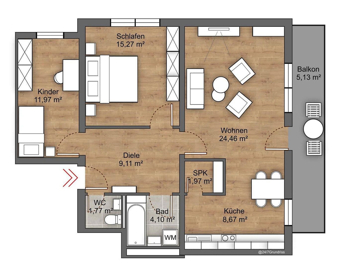 3 bedroom flat for sale, 82 m², Bayreuth, Bavaria 3 bedroom flat for sale, 82 m², Bayreuth, Bavaria