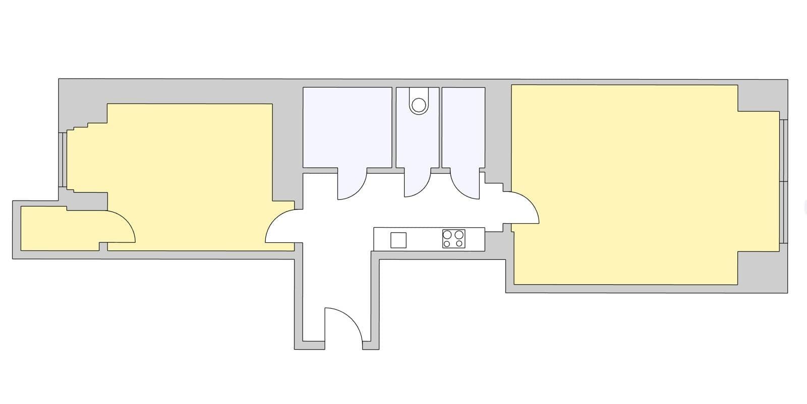1 bedroom with open-plan kitchen flat for sale, 57 m², Žerotínova, Prague, Prague 1 bedroom with open-plan kitchen flat for sale, 57 m², Žerotínova, Prague, Prague
