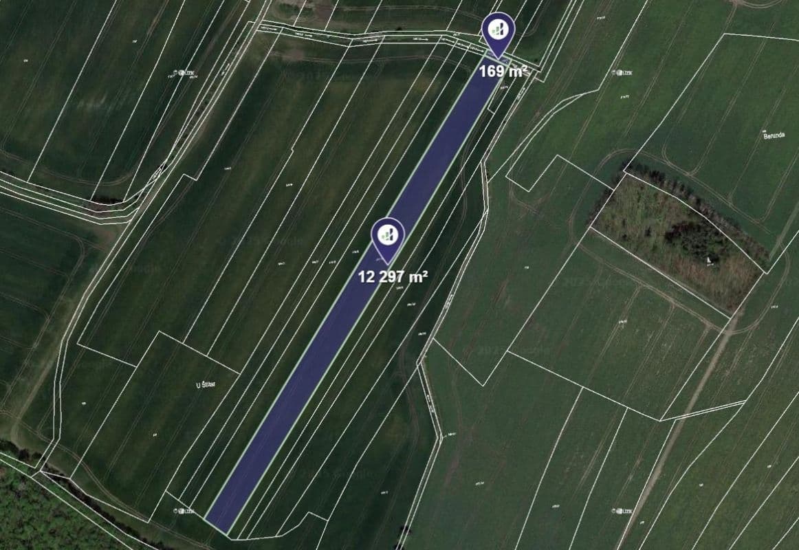 plot for sale, 2,493 m², Záhornice, Středočeský Region plot for sale, 2,493 m², Záhornice, Středočeský Region