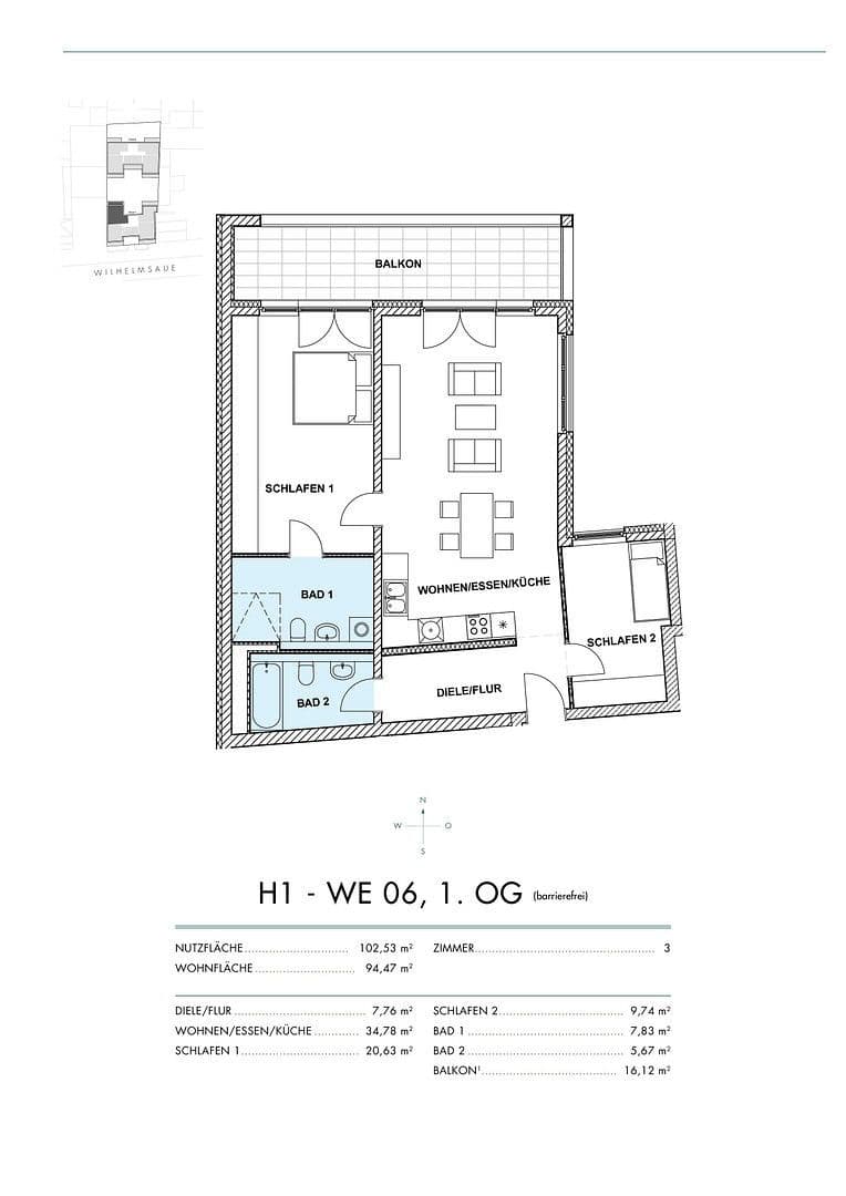3 bedroom flat for sale, 95 m², Wilhelmsaue 32, Berlin, Berlin 3 bedroom flat for sale, 95 m², Wilhelmsaue 32, Berlin, Berlin