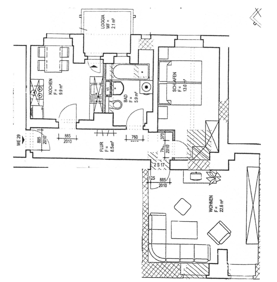 2 bedroom flat to rent, 62 m², Gontardweg 137, Leipzig, Saxony 2 bedroom flat to rent, 62 m², Gontardweg 137, Leipzig, Saxony