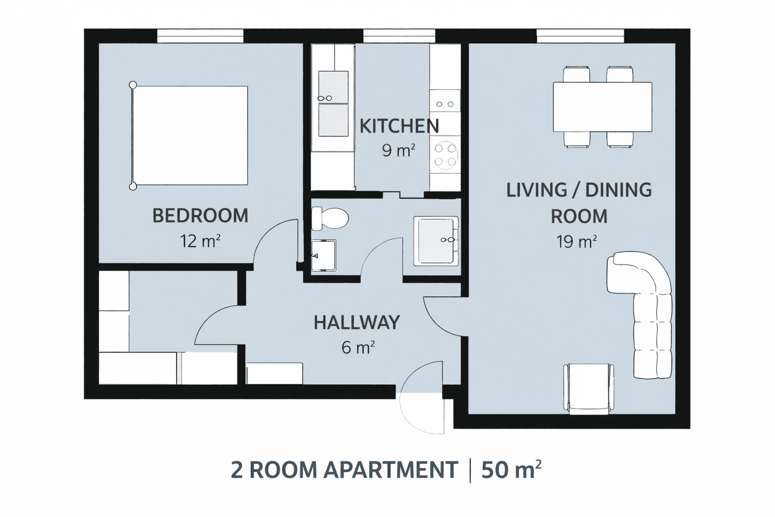 2 bedroom flat to rent, 50 m², Stuttgart, Baden-Württemberg 2 bedroom flat to rent, 50 m², Stuttgart, Baden-Württemberg