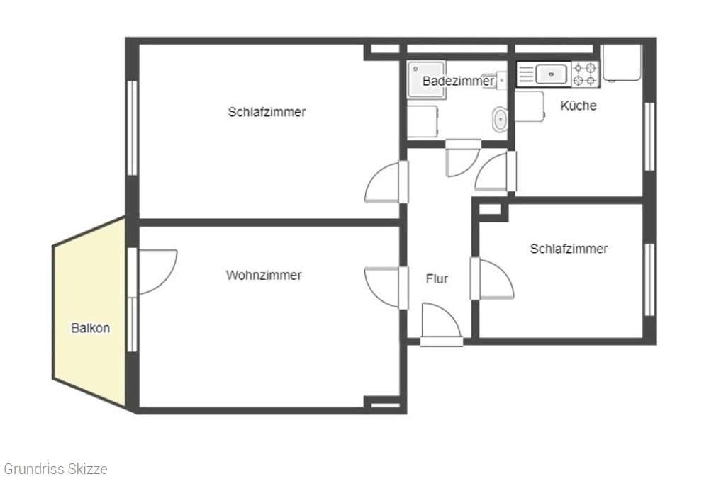 3 bedroom flat for sale, 58 m², Bremen, Bremen 3 bedroom flat for sale, 58 m², Bremen, Bremen