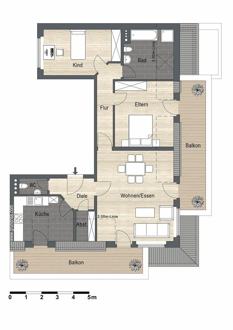3 bedroom flat to rent, 94 m², Wilhelmstraße 1-5, Neuss, North Rhine-Westphalia 3 bedroom flat to rent, 94 m², Wilhelmstraße 1-5, Neuss, North Rhine-Westphalia