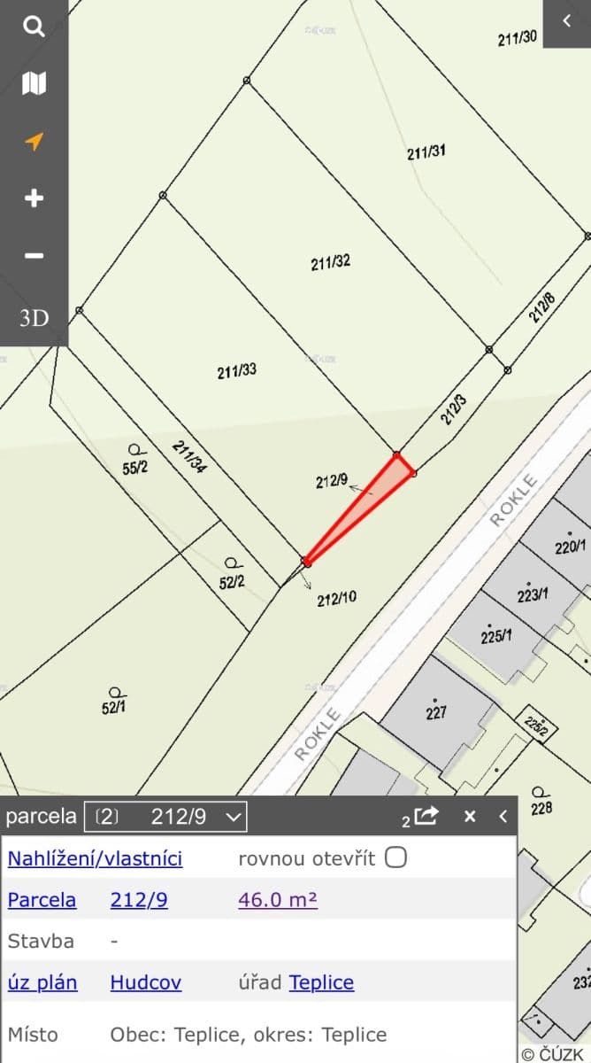 plot for sale, 1,088 m², Teplice, Ústecký Region plot for sale, 1,088 m², Teplice, Ústecký Region