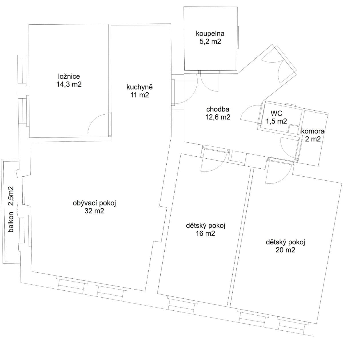 3 bedroom with open-plan kitchen flat to rent, 115 m², Kolínská, Prague, Prague 3 bedroom with open-plan kitchen flat to rent, 115 m², Kolínská, Prague, Prague