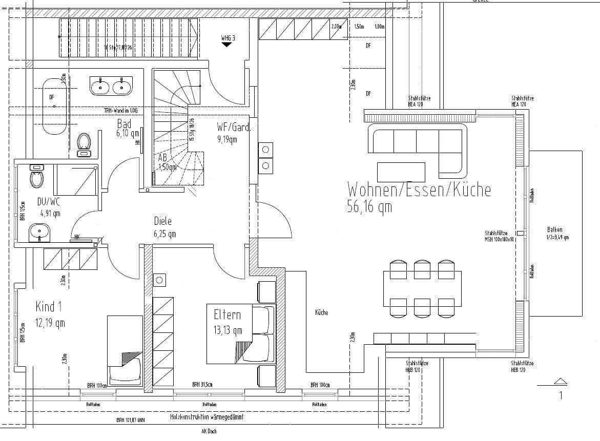 4 bedroom flat to rent, 160 m², Frankfurt, Hesse 4 bedroom flat to rent, 160 m², Frankfurt, Hesse