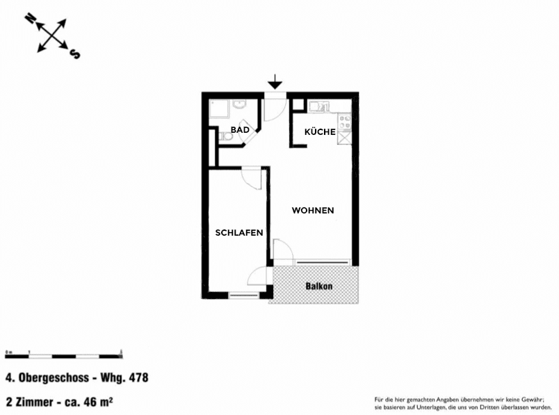 2 bedroom flat to rent, 46 m², Hamburg, Hamburg 2 bedroom flat to rent, 46 m², Hamburg, Hamburg
