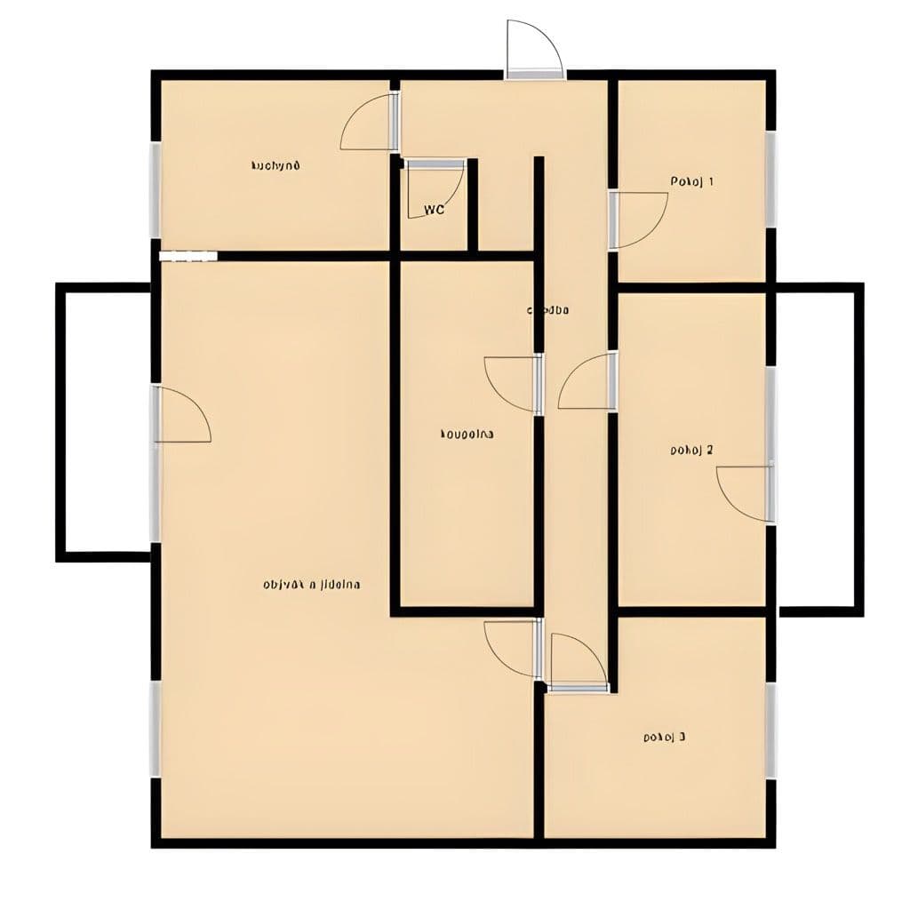 4 bedroom flat for sale, 110 m², Volmanova, Čelákovice, Středočeský Region 4 bedroom flat for sale, 110 m², Volmanova, Čelákovice, Středočeský Region
