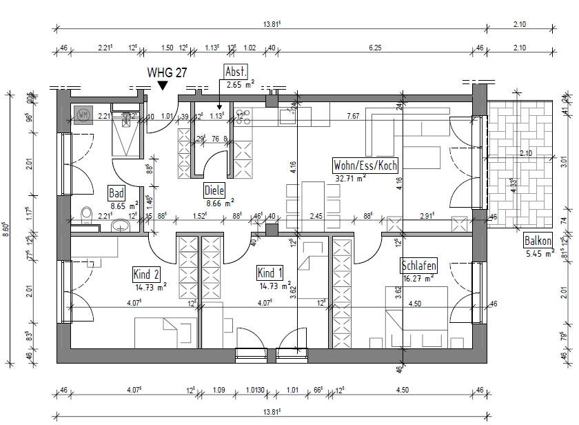 4 bedroom flat to rent, 103 m², Meisterstr. 19, Balingen, Baden-Württemberg 4 bedroom flat to rent, 103 m², Meisterstr. 19, Balingen, Baden-Württemberg