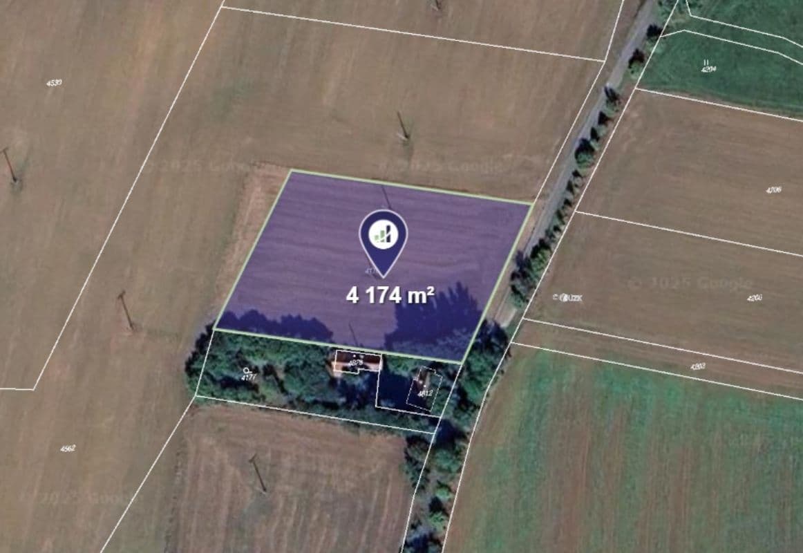 plot for sale, 4,174 m², Skřípov, Olomoucký Region plot for sale, 4,174 m², Skřípov, Olomoucký Region