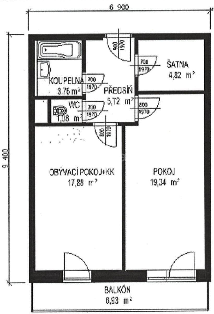 1 bedroom with open-plan kitchen flat to rent, 60 m², Na Honech I, Zlín, Zlínský Region 1 bedroom with open-plan kitchen flat to rent, 60 m², Na Honech I, Zlín, Zlínský Region