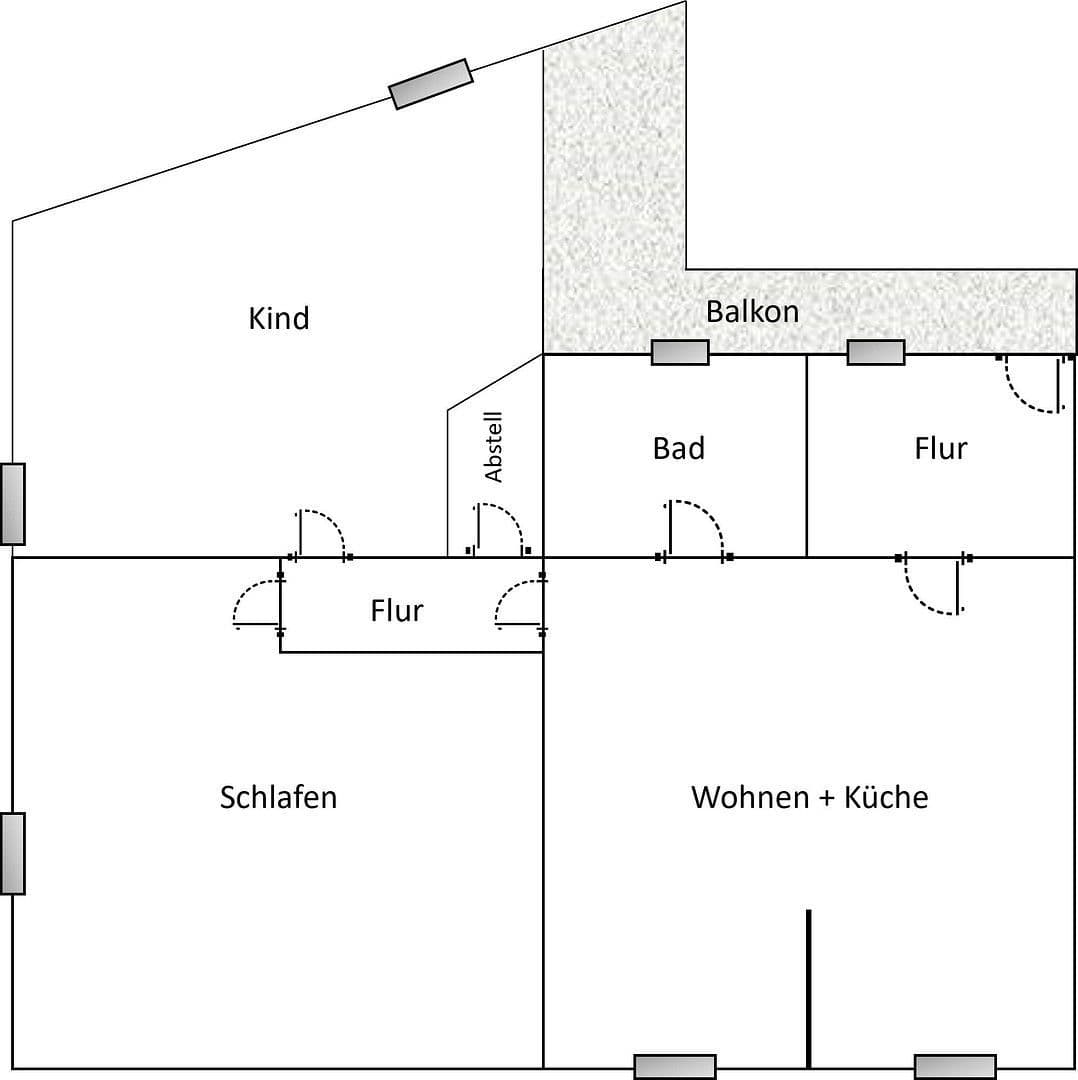 3 bedroom flat to rent, 79 m², Bergstraße 56, Apolda, Thuringia 3 bedroom flat to rent, 79 m², Bergstraße 56, Apolda, Thuringia